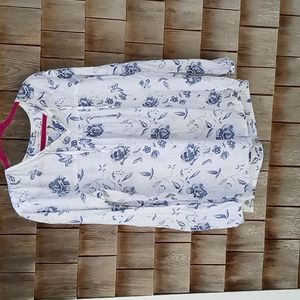 North style white cotton feminine top